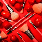 (ONLY ship to USA )Neon Peach - 10 Pieces Synthetic Brush Set DOCOLOR OFFICIAL