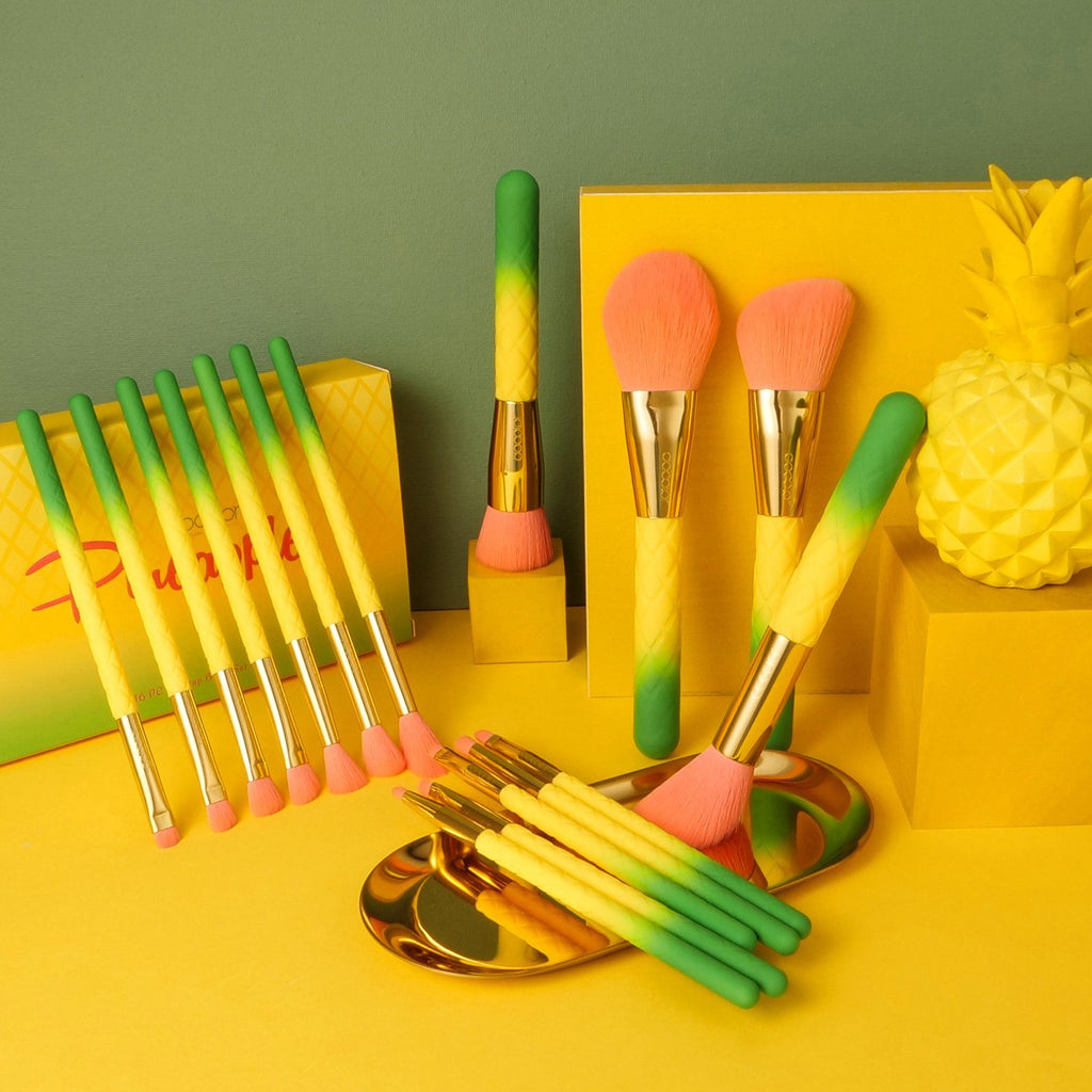 Pineapple - 16 piece Makeup Brush Set DOCOLOR OFFICIAL