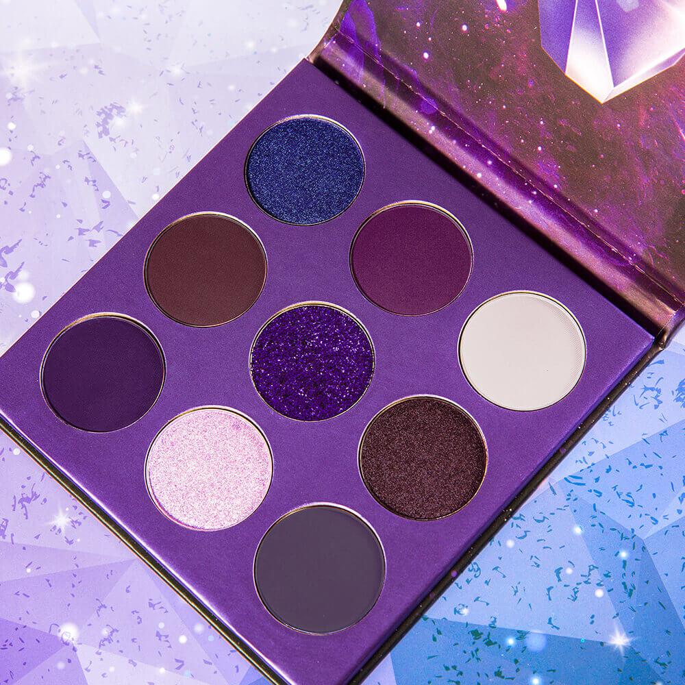 Docolor Cosmetics - Eyeshadow palettes - Gemstone Collection 9 Colors Shadow Palette(POWER)PURPLE series - colorful palette glitter eyeshadow best eyeshadow palette popular eyeshadow brand best seller