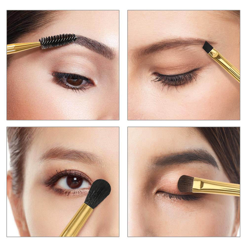 Professional Eyebrow Brush With Eyebrow Comb - White DOCOLOR OFFICIAL