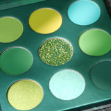 Docolor Eyeshadow palettes Gemstone Collection 9 Colors Shadow Palette(TIME)GREEN series colorful palette glitter eyeshadow best eyeshadow palette popular eyeshadow brand best seller euphoria makeup