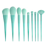 Water Green--9 PCS Makeup Brush Set