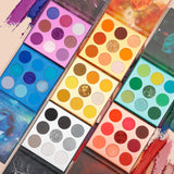 72 Colors Gemstone Eyeshadow Palette 8 Palettes Set