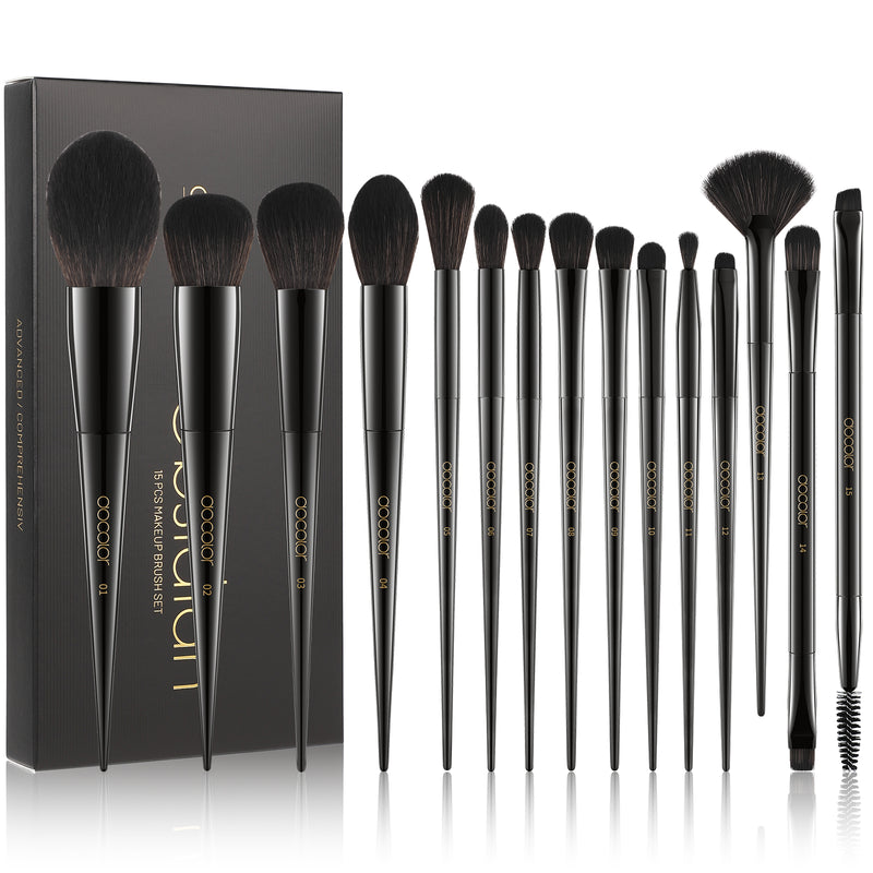 Obsidian- 15 piece Makeup Brush Set