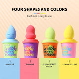 Puff beauty blender|Four shapes and colors, each one is easy to use
