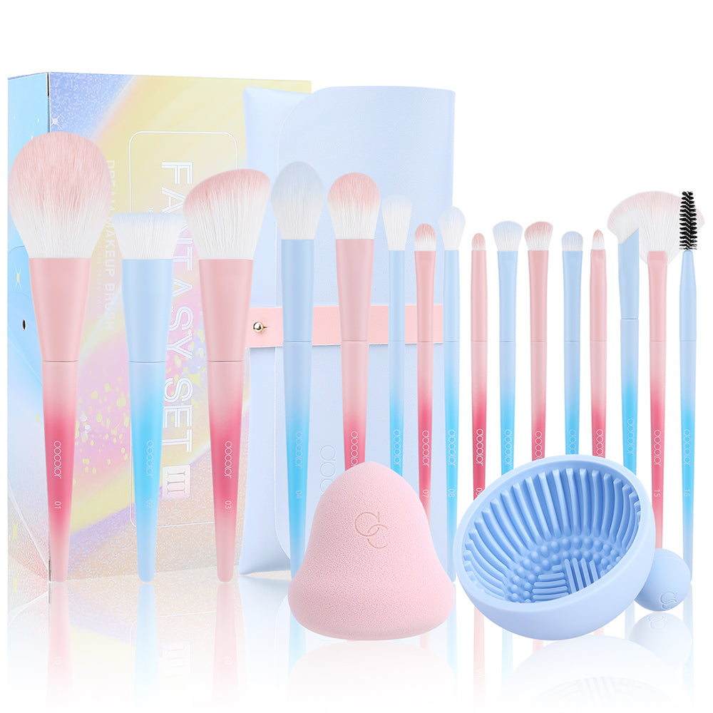 Fantasy II - 11 Piece Synthetic Brush Set - Docolor Popular Makeup Brushes