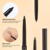 Black Eyeliner Gel Pen, Multifunctional Two in One DOCOLOR OFFICAL