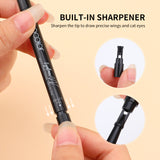 Black Eyeliner Gel Pen, Multifunctional Two in One DOCOLOR OFFICAL