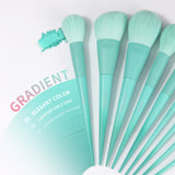 Water Green--9 PCS Makeup Brush Set