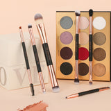 Rose Gold - 6 Pieces Double-Ended Eye Brush Set