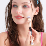 Rose Gold - 6 Pieces Double-Ended Eye Brush Set