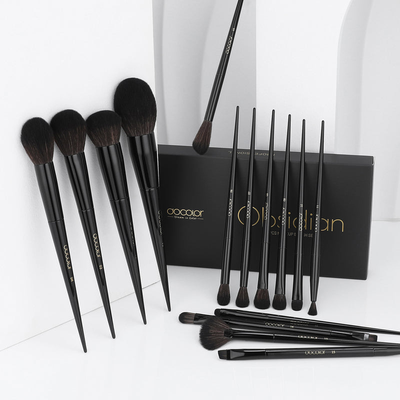 Obsidian- 15 piece Makeup Brush Set