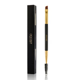 Docolor Dual Ended Eyebrow Brush - Angled Brush with Premium Spoolie