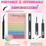 Docolor Rainbow Ethereal Fake Eyelashes Lash Extension Kit