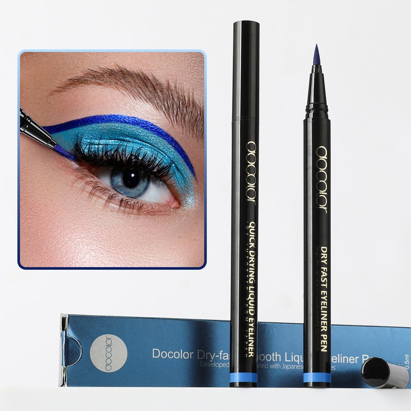 Docolor Dry-Fast Smooth Liquid Eyeliner Pen-Blue