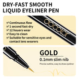 Docolor Dry-Fast Smooth Liquid Eyeliner Pen-Gold