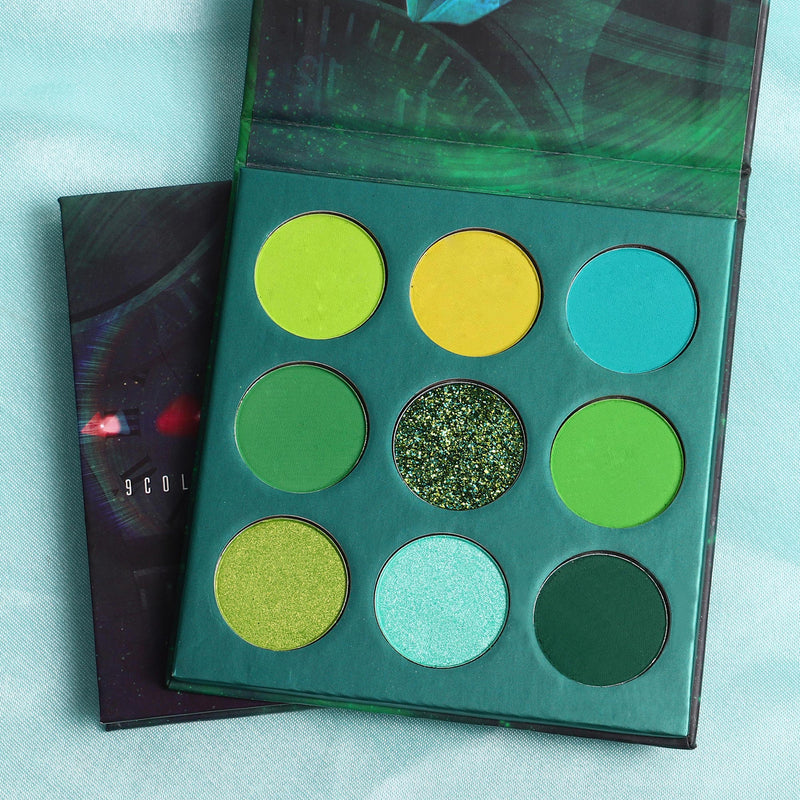 Gemstone Collection -9 Colors Shadow Palette(TIME)-GREEN series
