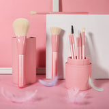 Sakura-8 Pcs Makeup Brush Set with Holder