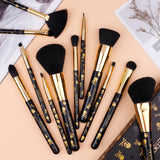 Goth - Skull Makeup Brush Set 12 Pieces