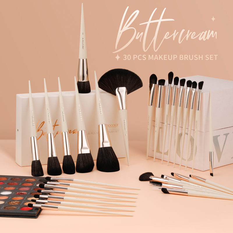 Docolor Luxury Pro Artistry 30-Piece Face & Eye Brush Set