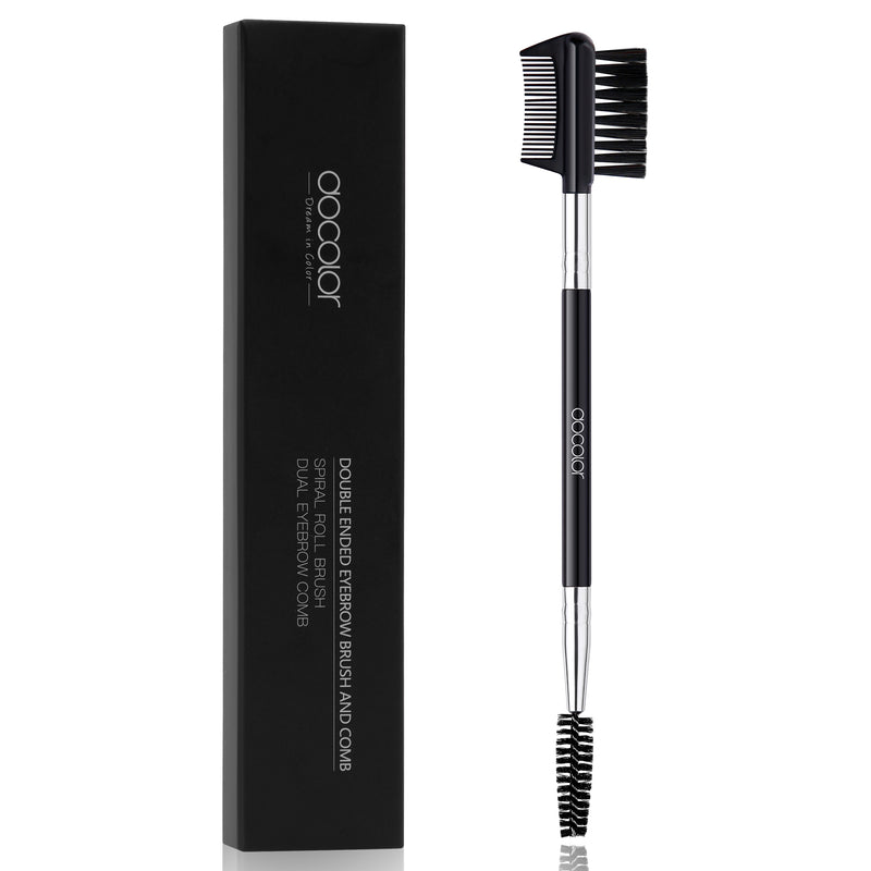 Docolor Dual-Ended Eyebrow Comb and Spoolie Brush