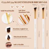 Docolor 5 Pcs Pro Eyeliner Brush Set