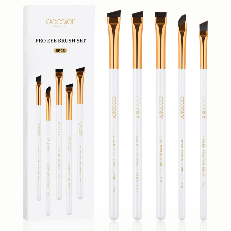 Docolor 5 Pcs Pro Eyeliner Brush Set