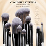 6 Pieces Double-Ended Eye Brush Set-II