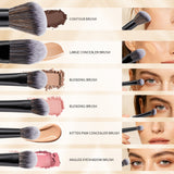 6 Pieces Double-Ended Eye Brush Set-II