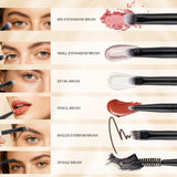 6 Pieces Double-Ended Eye Brush Set-II