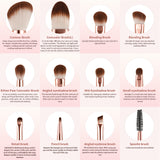 6 Pieces Double-Ended Eye Brush Set-II