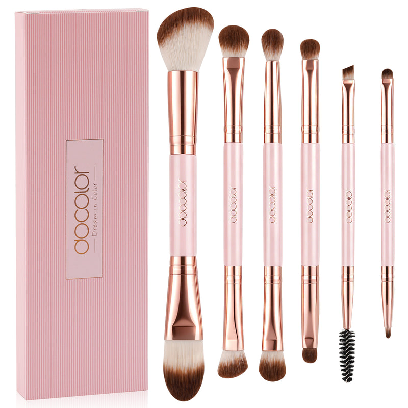 6 Pieces Double-Ended Eye Brush Set-II