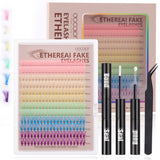 Docolor Rainbow Ethereal Fake Eyelashes Lash Extension Kit