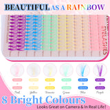 Docolor Rainbow Ethereal Fake Eyelashes Lash Extension Kit