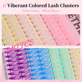 Docolor Rainbow Ethereal Fake Eyelashes Lash Extension Kit