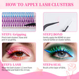 Docolor Rainbow Ethereal Fake Eyelashes Lash Extension Kit