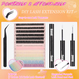 Docolor Rainbow Ethereal Fake Eyelashes Lash Extension Kit