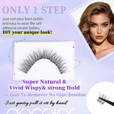 Docolor Black Glue-Free Naturally curled Fake Eyelashes