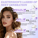 Docolor Black Glue-Free Naturally curled Fake Eyelashes