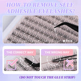 Docolor Black Glue-Free Naturally curled Fake Eyelashes