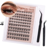 Docolor Black Glue-Free Naturally curled Fake Eyelashes