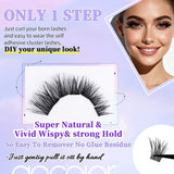 Docolor Black Glue-Free Naturally curled Fake Eyelashes