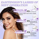 Docolor Black Glue-Free Naturally curled Fake Eyelashes