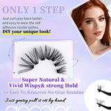 Docolor Black Glue-Free Naturally curled Fake Eyelashes