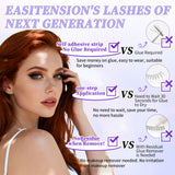 Docolor Black Glue-Free Naturally curled Fake Eyelashes