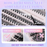 Docolor Black Glue-Free Naturally curled Fake Eyelashes