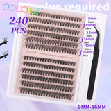 Docolor Black Glue-Free Naturally curled Fake Eyelashes