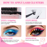 Docolor Rainbow Ethereal Fake Eyelashes Lash Extension Kit