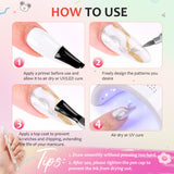 15 Colors Double-Ended Nail Art Pens