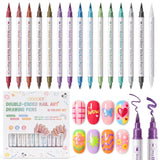 15 Colors Double-Ended Nail Art Pens